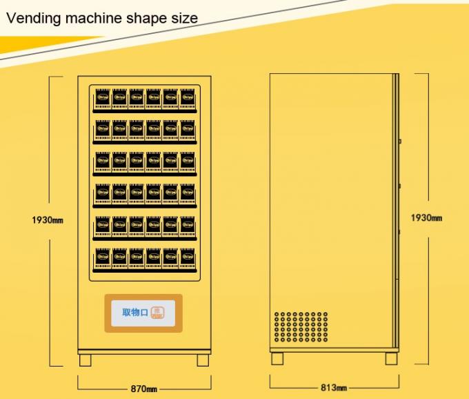 Automatic Self Elevator Vending Machine 180 - 360 Commodities Capacity