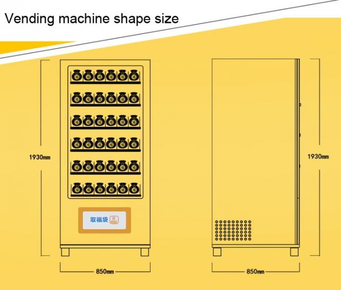 AC220V 50Hz Gift Vending Machine , Anti Theft Happy Box Vending Machine