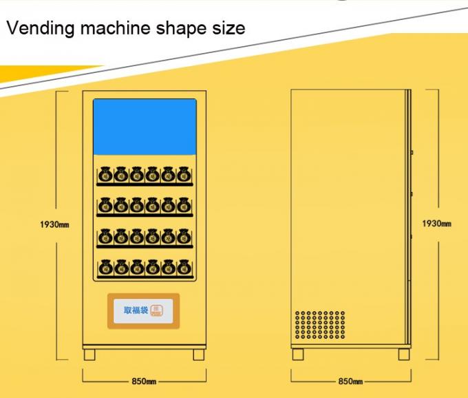 Touch Screen Lucky Box Vending Machine LED Lighting For Brilliant Merchandising