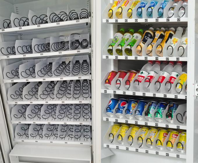 Double Layer Glass Credit Card Vending Machine For sale , Card Swipe Vending Machine For Cola