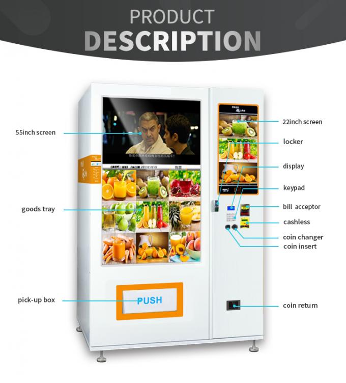 Wifi System Elevator Vending Machine With CE Certificate (Rohs certificate can be acquired too upon request)