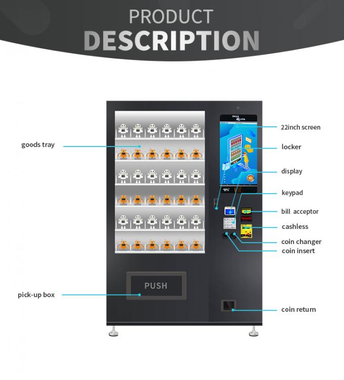 Kids Favorite Toys Gift Vending Machine With 22 Inch Touch Screen / LED lighting