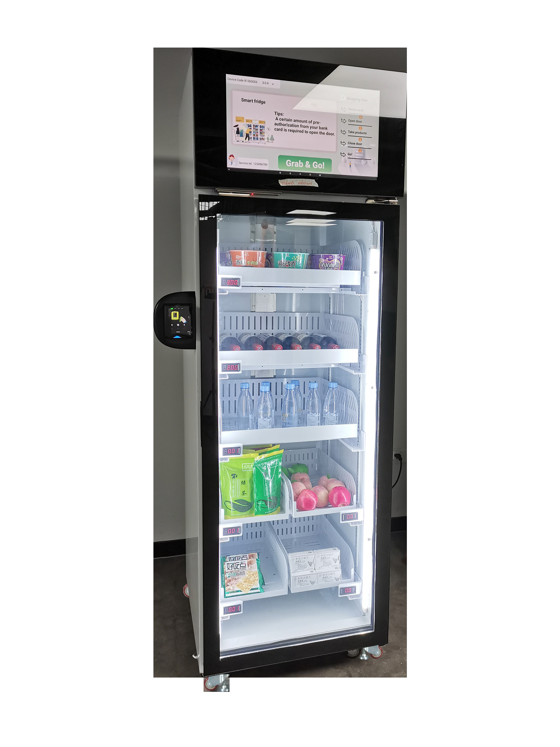 Fresh Fruit Vegetable Farm Produce Vending Machine With Cooling System
