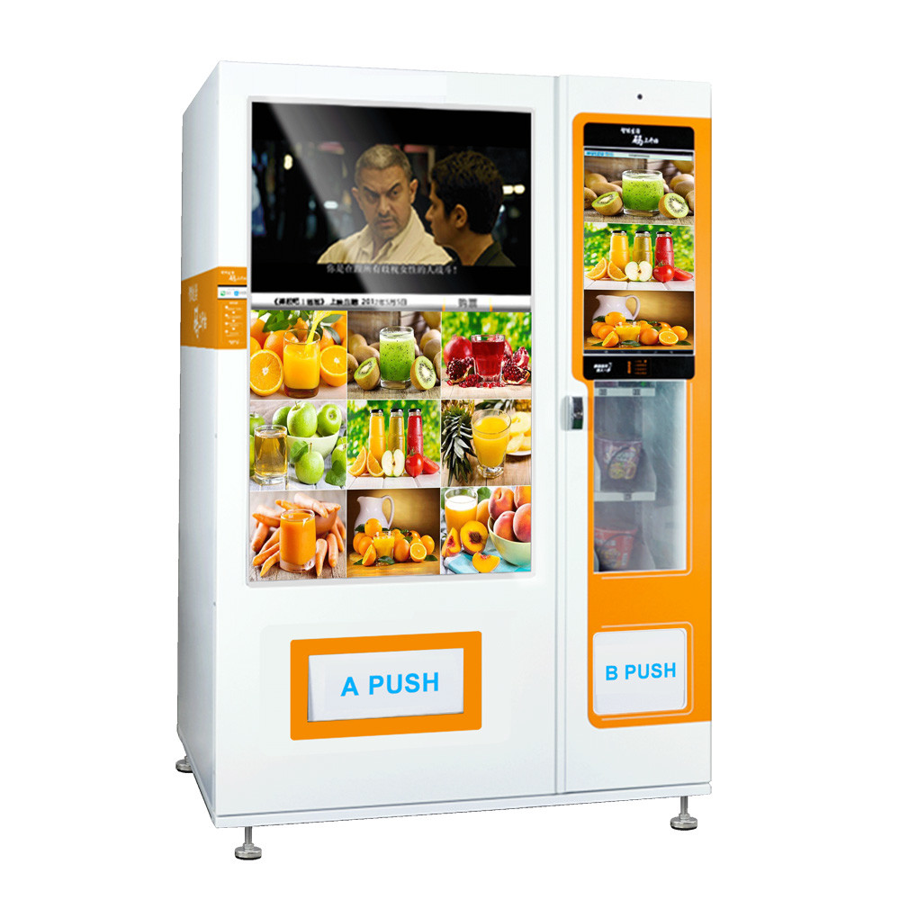 Conveyor belt refrigerated combo vending machine dispenser machine