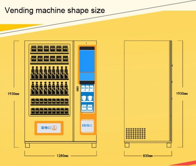 healthy vending machines For Selling Foods And Drinks Combo vending