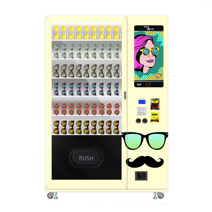 Double Tempered Glass Smart Vending Machine For Sunglasses
