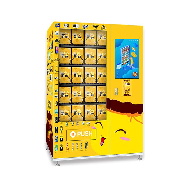 Automatic Lucky Box Vending Machine With Elevator , Pushing Delivery