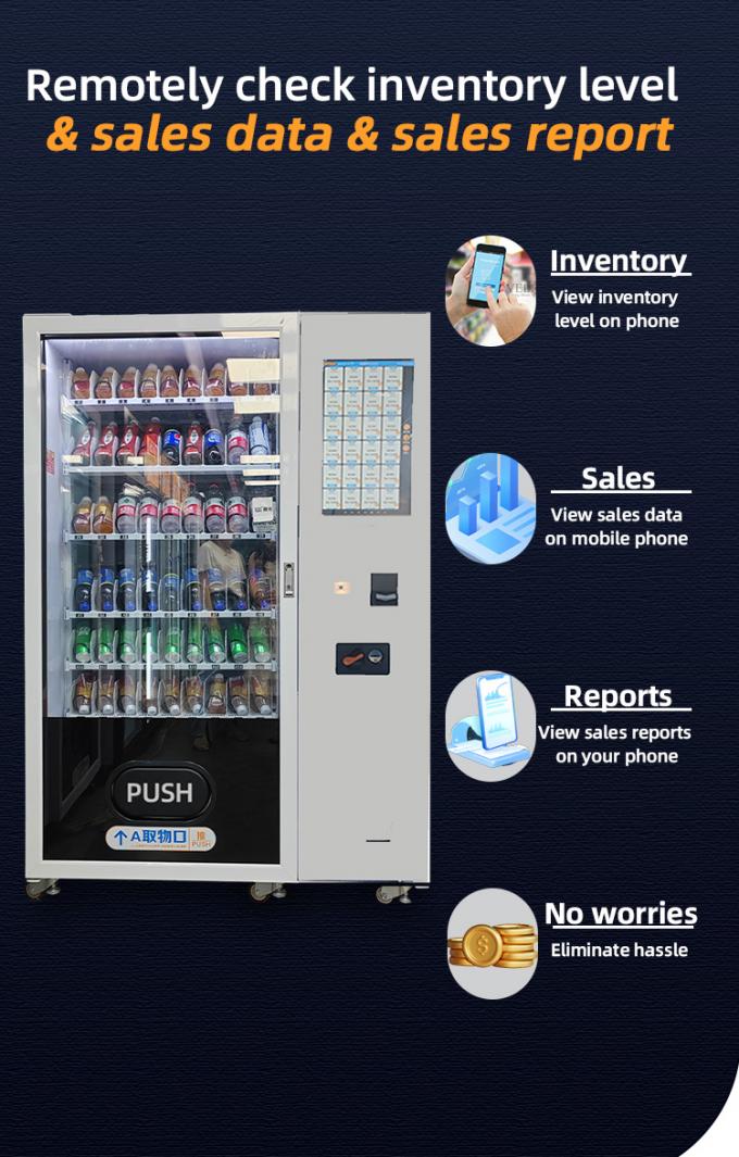 Vending Machine Wallets Snack And Drink Smart Vending Machine With E - Wallet Touch Screen