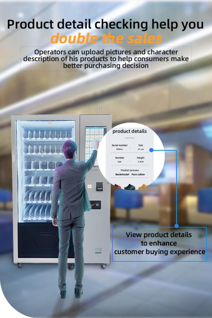 Vending Machine Wallets Snack And Drink Smart Vending Machine With E - Wallet Touch Screen
