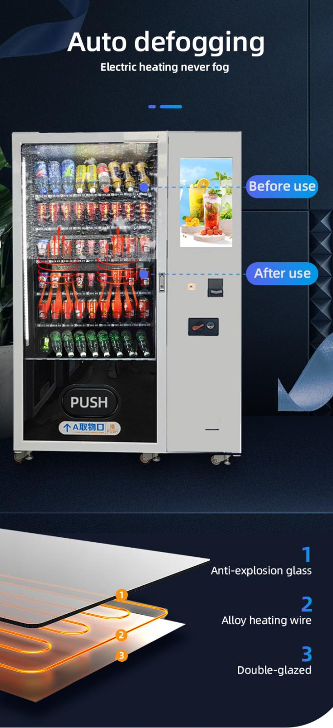 Vending Machine Wallets Snack And Drink Smart Vending Machine With E - Wallet Touch Screen