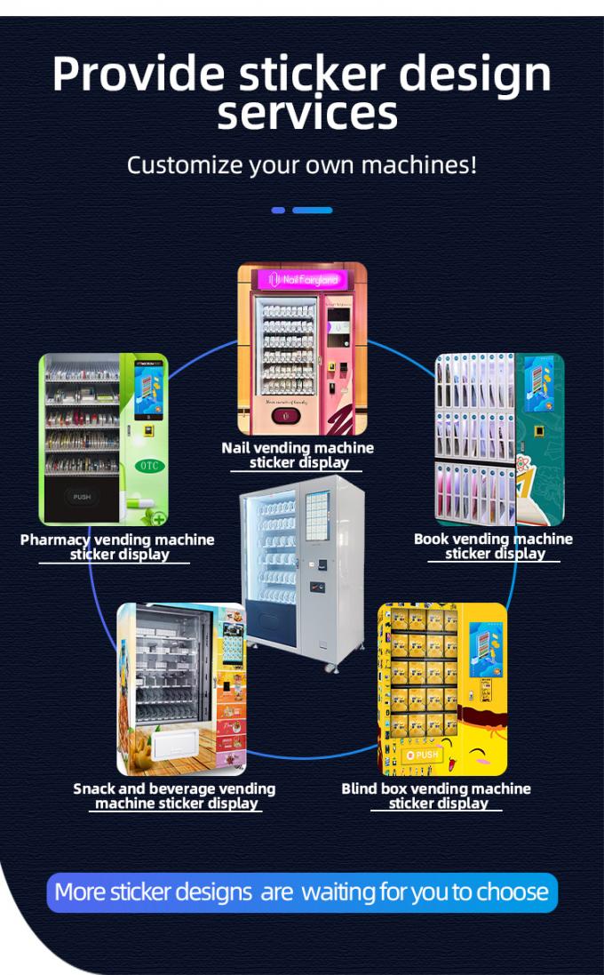 Vending Machine Wallets Snack And Drink Smart Vending Machine With E - Wallet Touch Screen