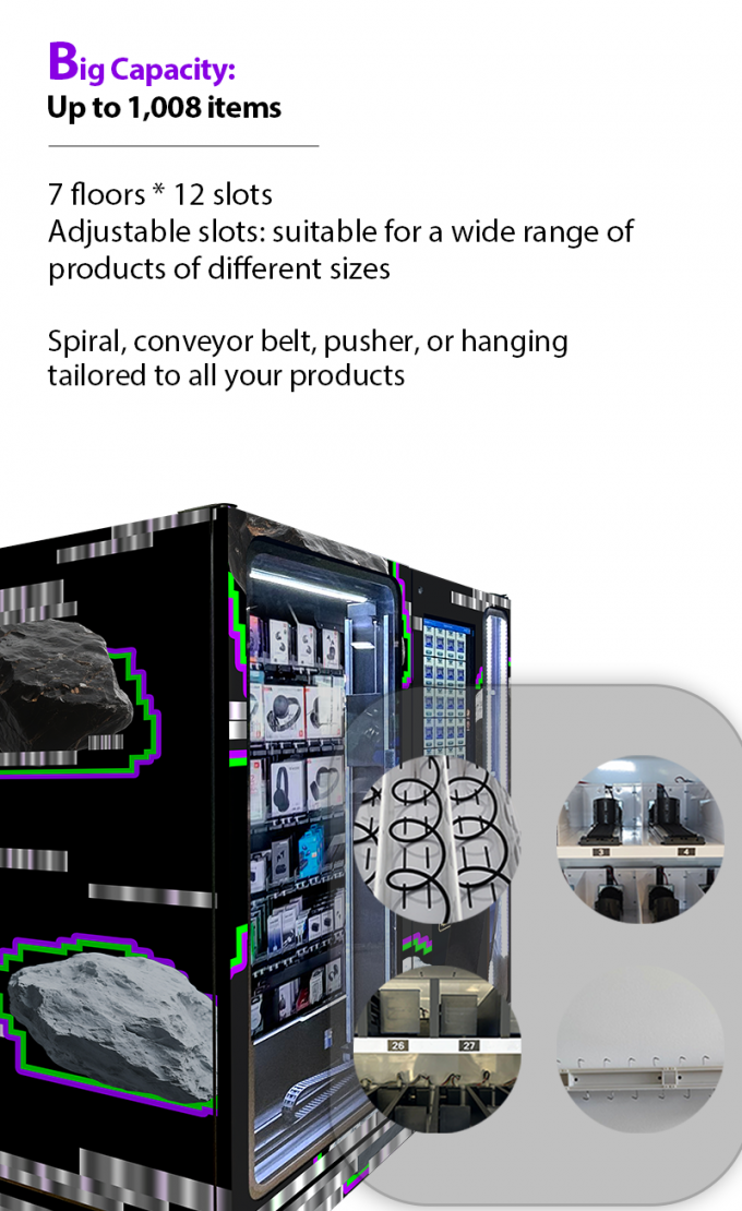 Smart 3C Vending Machine With Transparent Lockers For Better Product ...