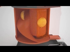 Freshly made orange juice vending machine with card reader and touch screen for the shopping mall