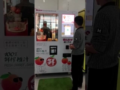 Streets snacks orange fruit juice vending machine with card reader coin cash accepter