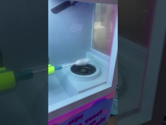 Micron Street Food Business Cotton Candy Vending Machine With 32 Fruit Flavor And Flower Shape