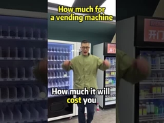 How much does a vending machine cost?