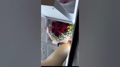 fresh flower vending machine in the field