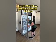 Frozen meat vending solution, customer case, our Canada customer use our freeezr to sell frozen meat