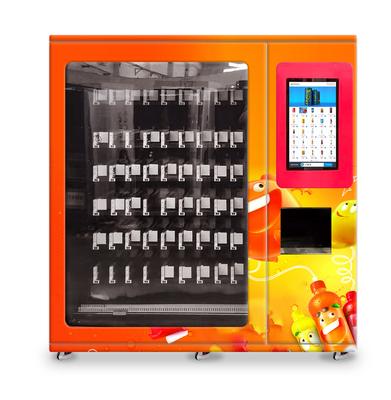 healthy juice vending machine with x-y axis elevator and adjustable channel width function, Micron