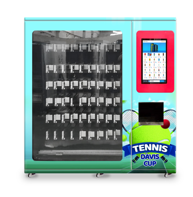 Tennis Ball Vending Machine With Elevator And Adjustable Channel Width Function , Sports Gears Vending , Micron
