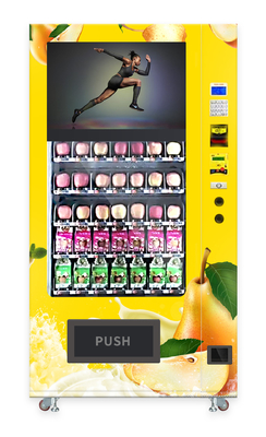 Customize Color Automatic Pear Fruit Vending Machine Cooling System 2-20℃, Media vending machine, Micron