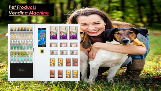 1200 Capacity Pet Products Smart Vending Machine With Locker Micron Smart Vending Machine