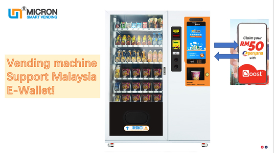 Fruit Saland Automatic Vending Machine 10 Adjustable Channels, large capacity robotic vending machine, Micron