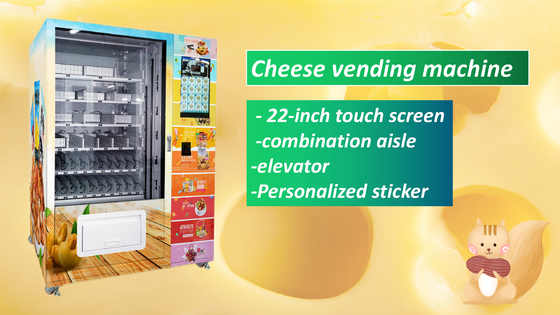Micron Belt Conveyor Sandwich Cupcake Vending Machine With Lift And Touch Screen