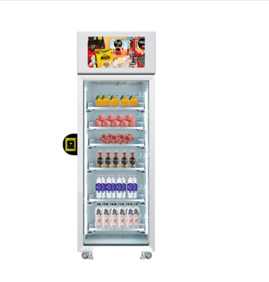 Smart Fridge Vending Machine With Microeaves For Hot Food Meal.Snack Drink Salad Vending Machine With Card  Reader