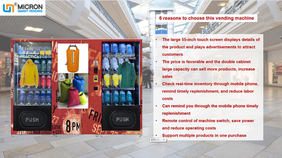 Clothes Vending Machine Thermal Underwear T-Shirt  WithTouch Screen