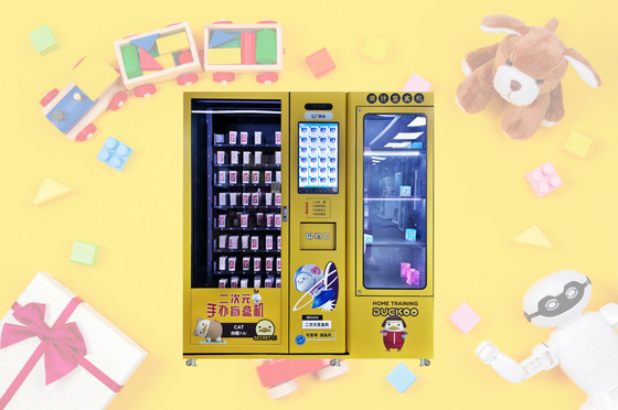 Blind Box Vending Machine With Showroom Elevator And Direct Push Aisle Remote Control Touch Screen Middle Pick Up