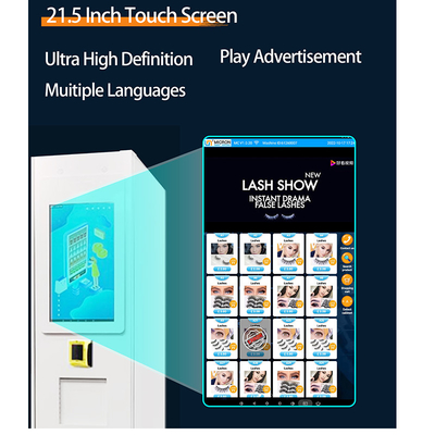 22 Inch Touch Screen Flower Vending Machine With Refrigerator Cooling System Locker Micron Smart Vending