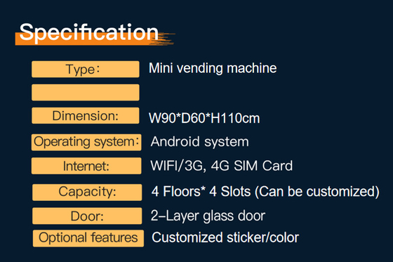 Strip Steel Door Mini Snack Beverage Small Item Vending Machine With Smart System