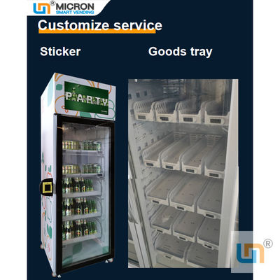 240V Smart Fridge Vending Machine Glass Bottle Cold Drink  Grab N Go Fridge