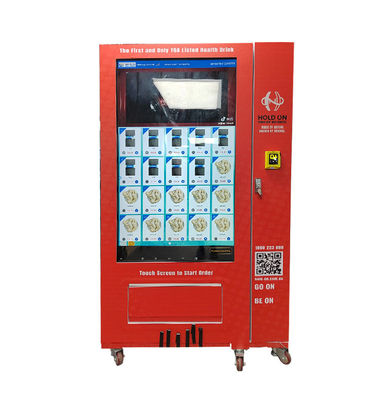 Metal 55 Inch Touch Screen Digital Drink Vending Machine For Gym School With Elevator