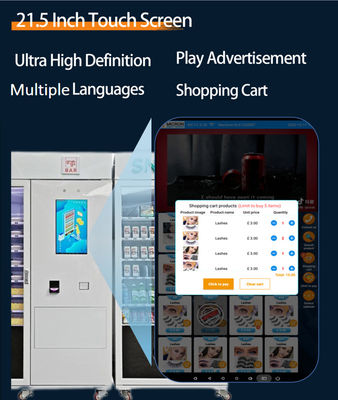 Combo Cabinets Cup Noodle Vending Machine With Hot Water Multi Function