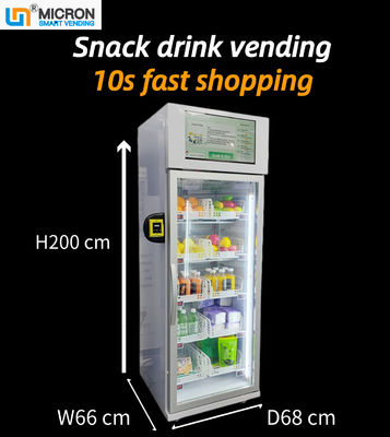 240V Smart Fridge Vending Machine Glass Bottle Cold Drink  Grab N Go Fridge