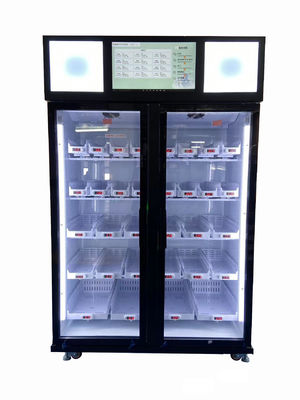Card Reader Payment System Smart Fridge Vending Machine For Sanck And Drink With Smart System For Remotly Control