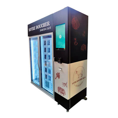 Frozen Meat Vending Machine With Cooling System Touch Screen Card Reader