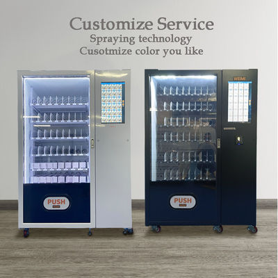 Micron Black Style Snack Drink Vending Machine 662 Capacity For European Market