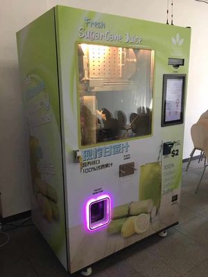 Micron freshly juice vending machine for sugarcane vending machine with cash coin payments system in the street