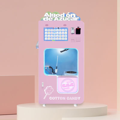 Micron Automatic 32 Fruit Flavor Small Cotton Candy Vending Machine for street food business with afforable price