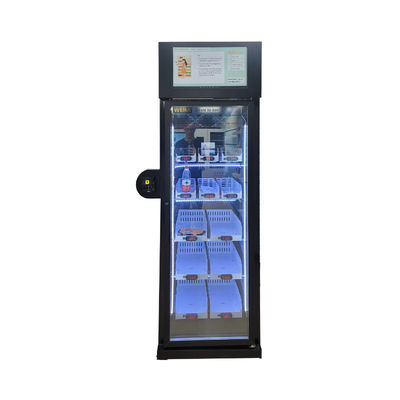 Smart Fridge Ice Cream Vending Machine -22℃ Freezer With Touch Screen Card Reader