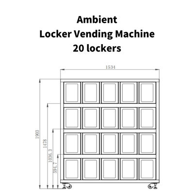 Free Match Smart Locker Vending Machine For Farm Products Fresh Fruits Locker Vending Machine