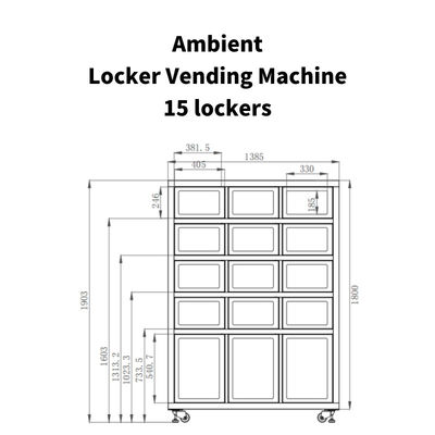 Free Match Smart Locker Vending Machine For Farm Products Fresh Fruits Locker Vending Machine