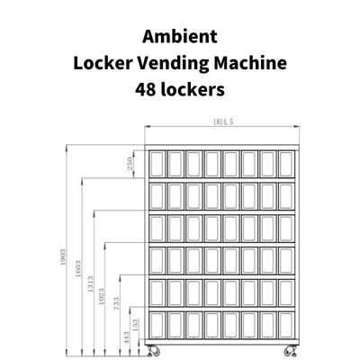 Free Match Smart Locker Vending Machine For Farm Products Fresh Fruits Locker Vending Machine