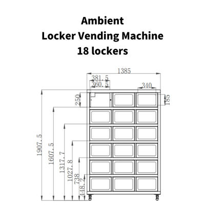 Free Match Smart Locker Vending Machine For Farm Products Fresh Fruits Locker Vending Machine