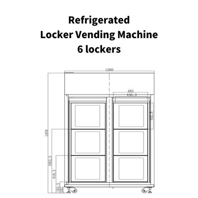 Free Match Smart Locker Vending Machine For Farm Products Fresh Fruits Locker Vending Machine