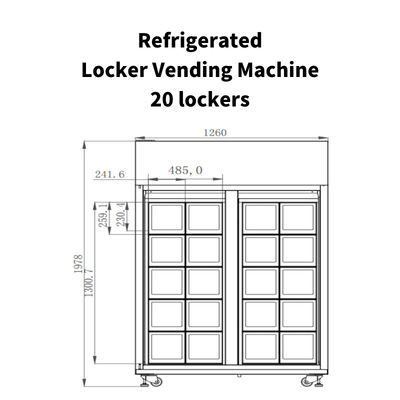 Free Match Smart Locker Vending Machine For Farm Products Fresh Fruits Locker Vending Machine