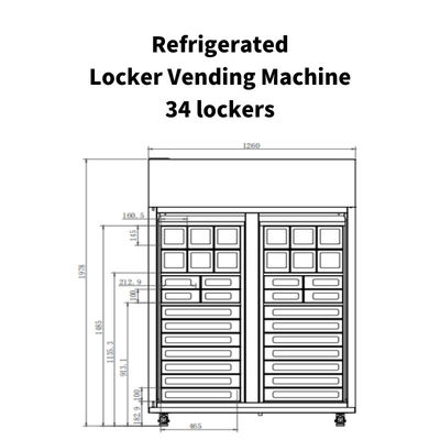 Free Match Smart Locker Vending Machine For Farm Products Fresh Fruits Locker Vending Machine